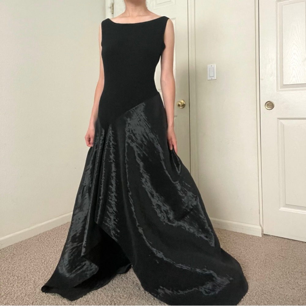 Donna Karan fw 1999 Sleeveless Knit Evening Dress Runway Gown